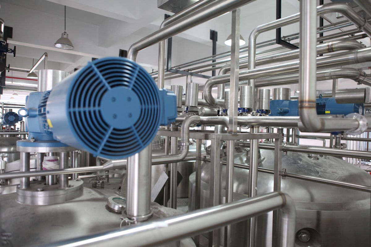 Produktionsanlage eines Industrieunternehmens